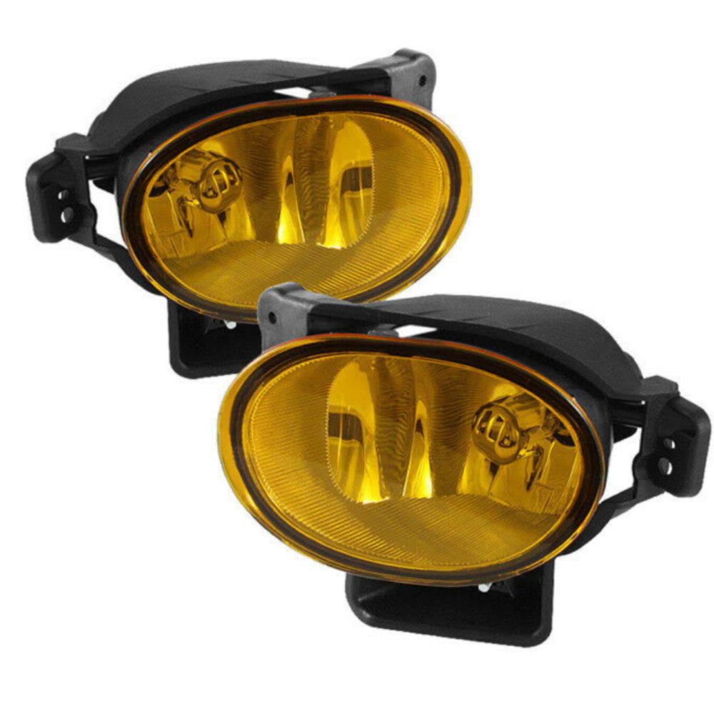 JDM Yellow Bumper Fog Lights - Compatible with Base Type-S & Type S Models - Includes Bulbs (5_FL-ATL08-Y) - Perfect for Night Driving & Off-Road Adventures