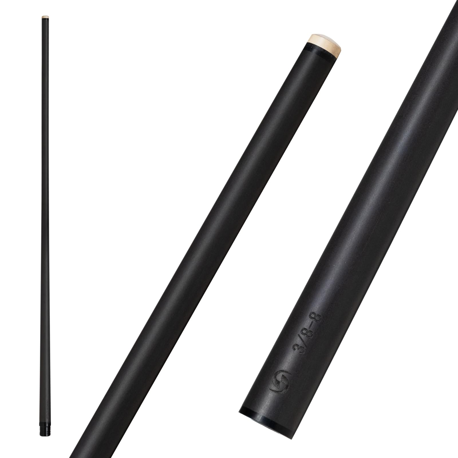 13mm Carbon Fiber Jump Break Cue Shaft - Low Deflection Professional Pool Stick for Punch Shots | Perfect for 8-Ball, 9-Ball & Snooker Players
