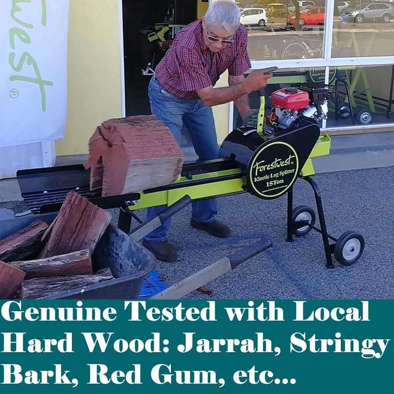 Forestwest 18 Ton Kinetic Log Splitter - 3HP Gas Powered Firewood Splitter with Powerful Engine (Model BM11097P) - Perfect for Home Firewood Processing, Landscaping, and Farm Use