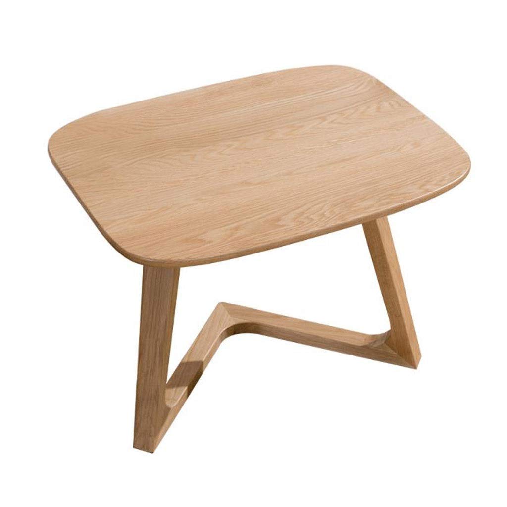 Solid White Oak Wood End Table - Nightstand, Side Table, Coffee Table, Corner Table - Small Couch Table for Living Room & Bedroom - 24