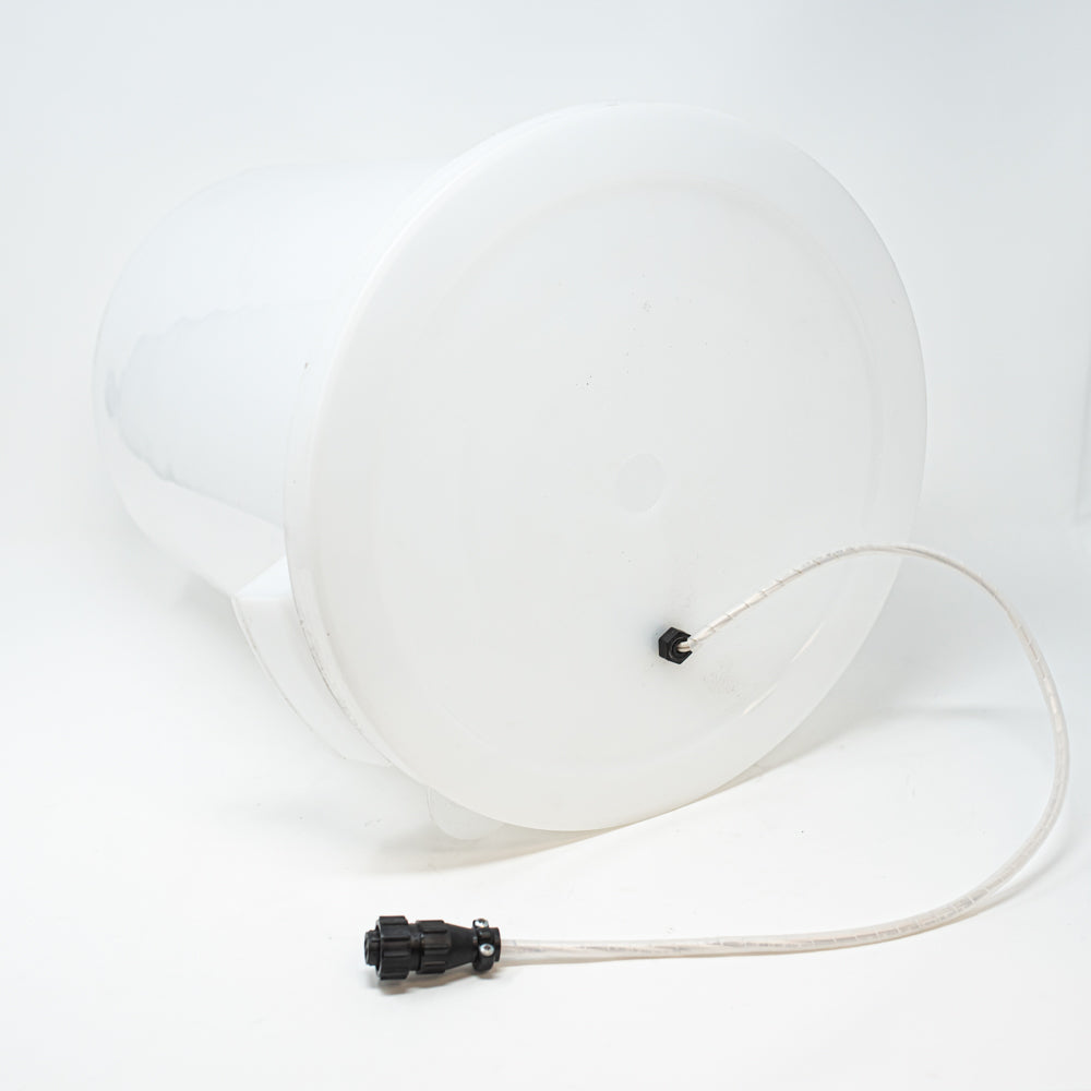 5 Gallon Round Pail Container with Lid & Vacuum Seal Shutoff Switch - Ideal for Refrigerated Food Storage, Home Brewing, and Commercial Kitchen Use
