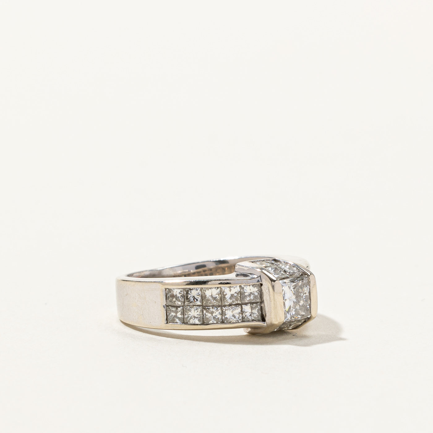 2.60ctw Princess Cut Diamond Engagement Ring for Women - Size 6.5 | Perfect Proposal Gift, Wedding Jewelry & Anniversary Present
