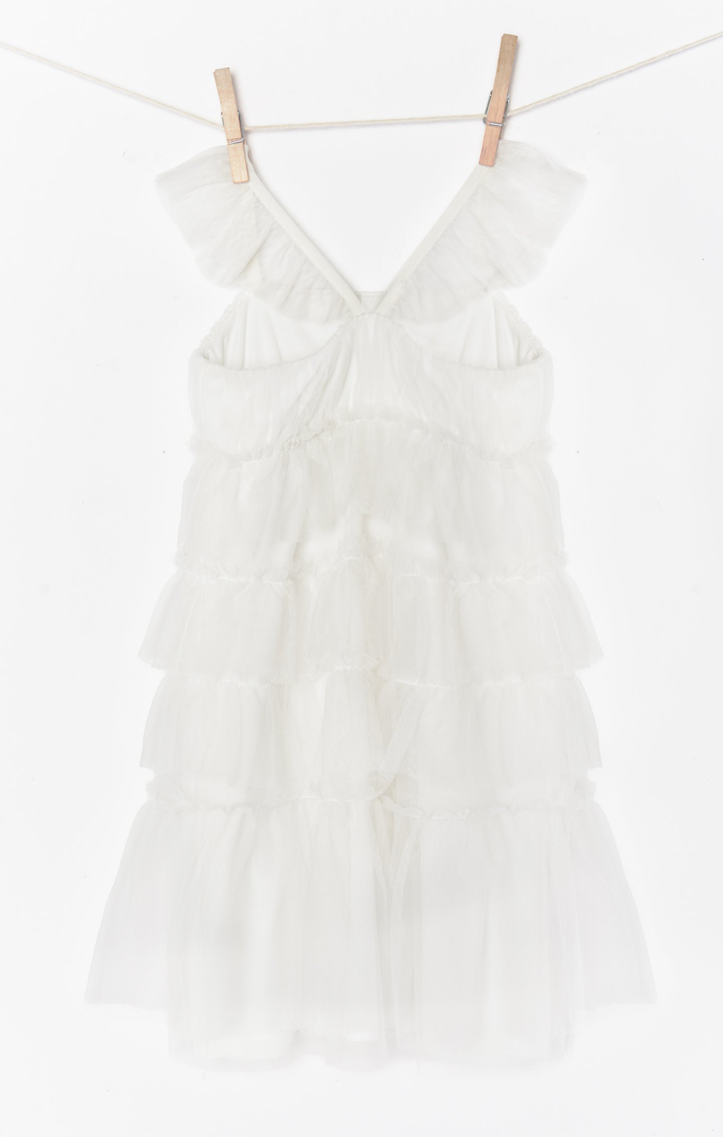 Little Fairytale Dress for Girls - White Tulle Princess Party Dress | Perfect for Birthday, Pageant, Flower Girl & Special Occasions