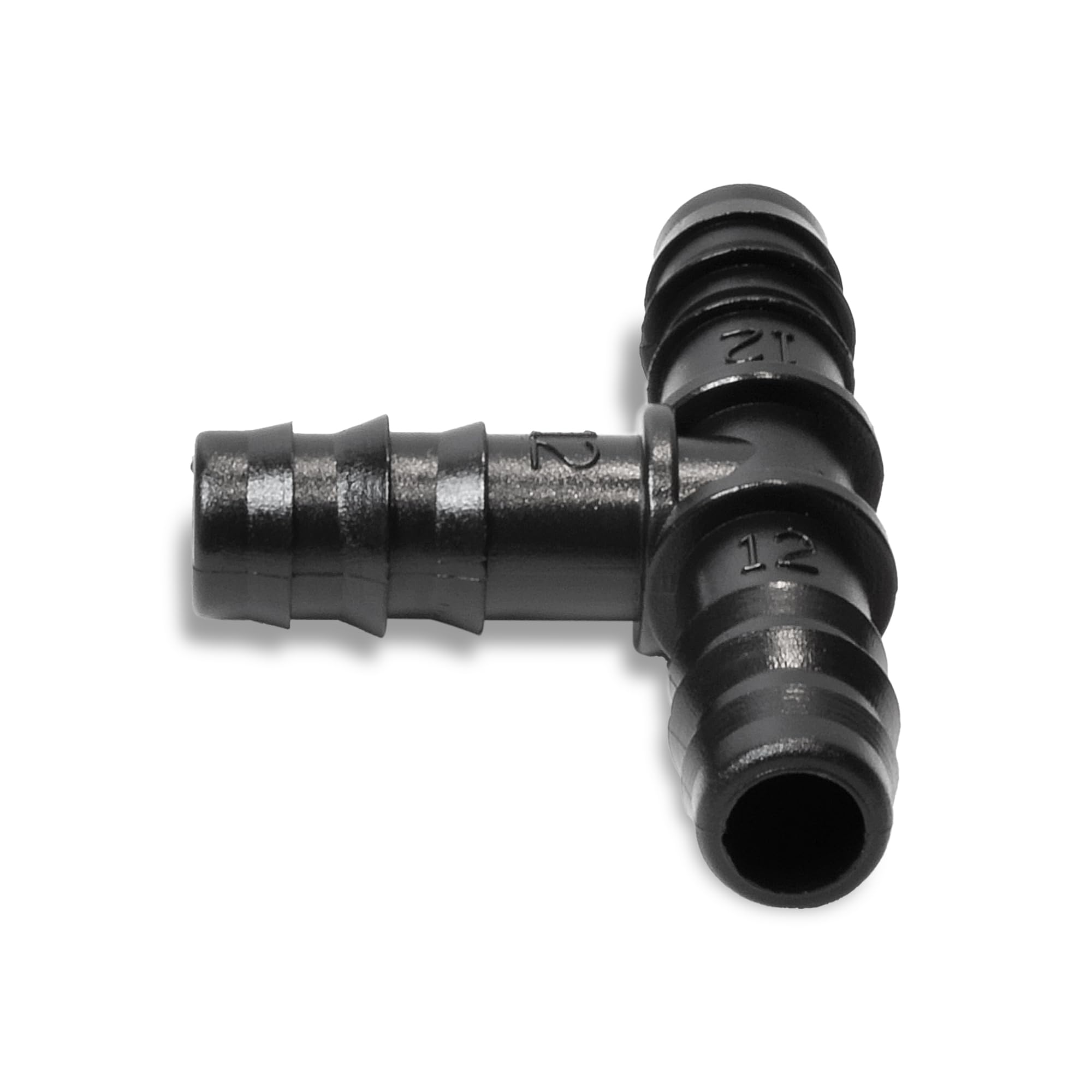 1/2 Inch PVC Barbed Tee Fitting - Insert for Tubing Hose Water Line - SCH 40 Tee for 1/2 PVC Pipe - Perfect for Irrigation, Plumbing, and DIY Water Systems