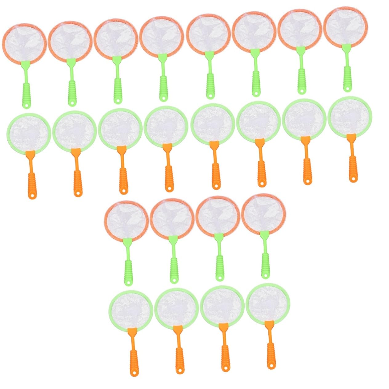 iFundom 60 Pcs Kids Fishing Net Toy Set - Durable Plastic Butterfly Catching Nets with Storage Bag for Outdoor Adventures, Pool Parties & Nature Exploration