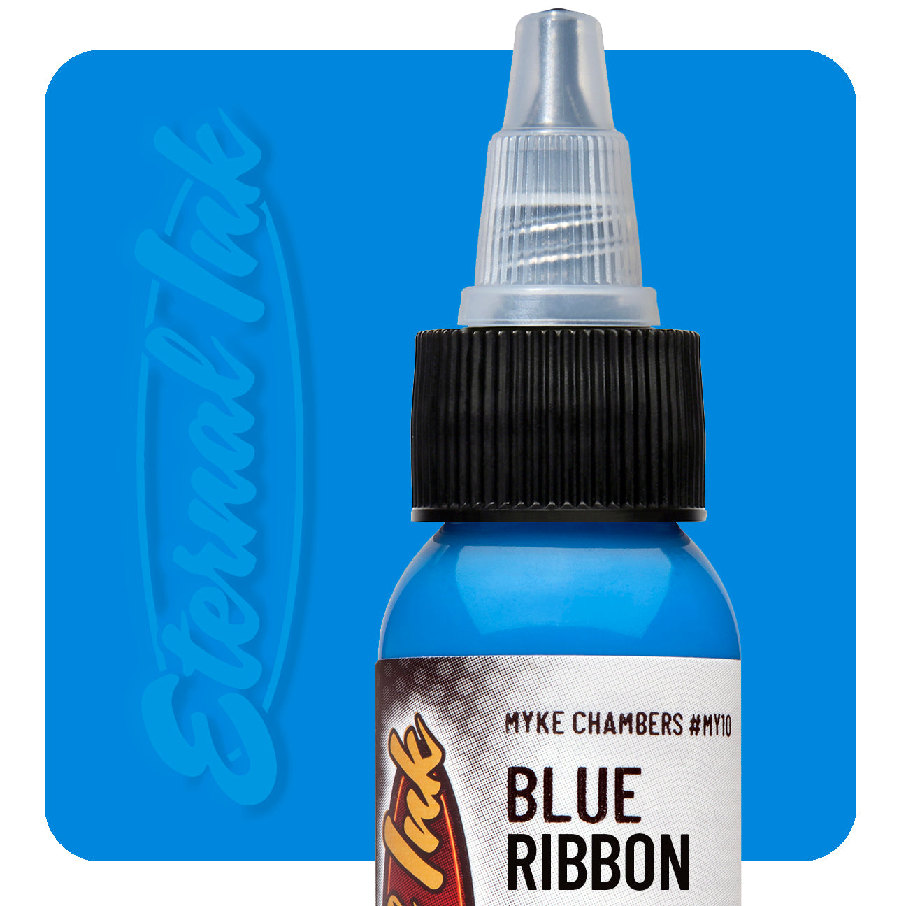 Eternal Myke Chambers Blue Ribbon Tattoo Ink 1oz - Professional Tattoo Artist Supply for Vibrant & Long-Lasting Body Art