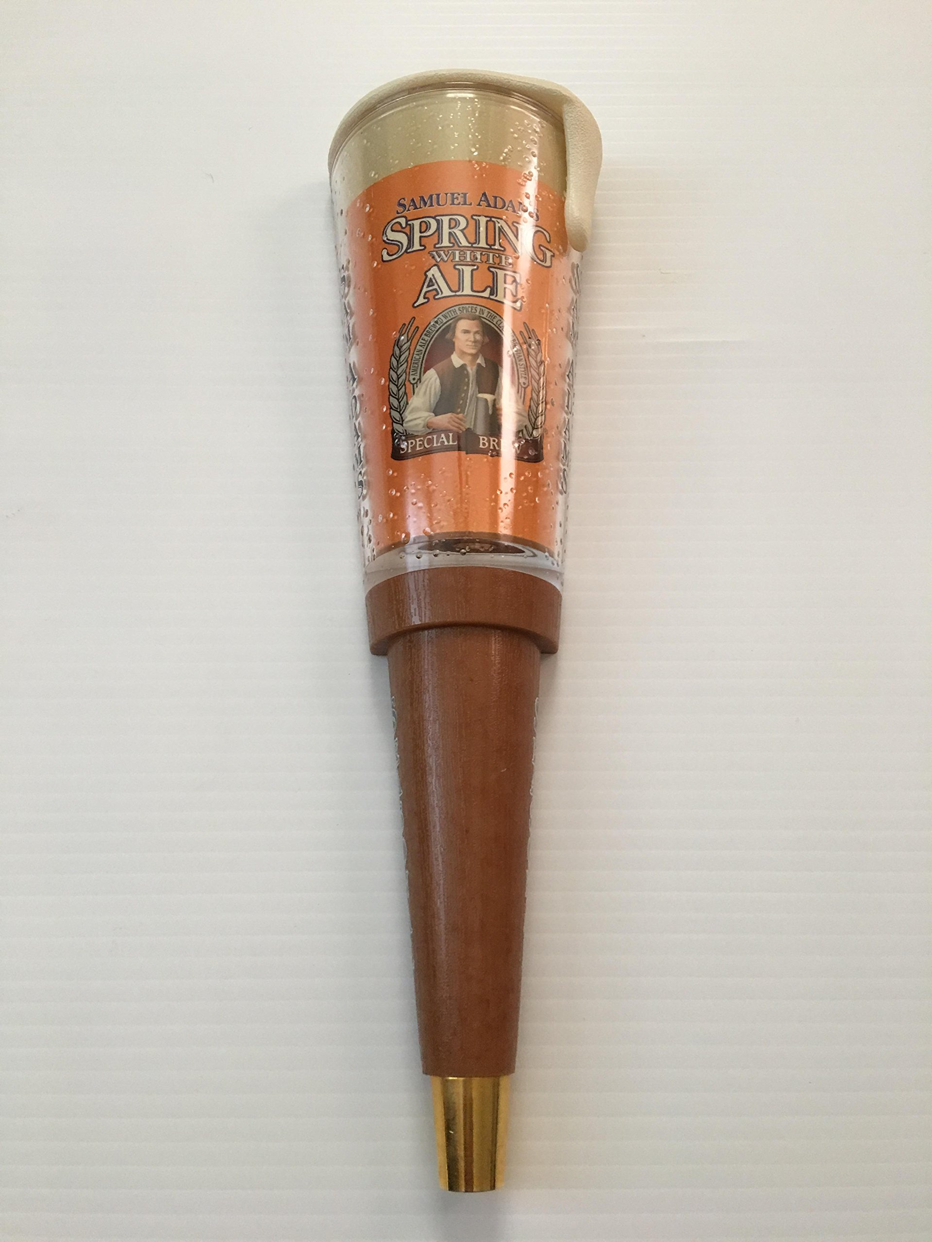 Samuel Adams Spring White Ale Special Brew Rare Pint Shaped Beer Tap Handle - Premium Home Bar Accessory for Beer Enthusiasts & Collectors | Perfect for Home Bars, Man Caves & Brewery Decor