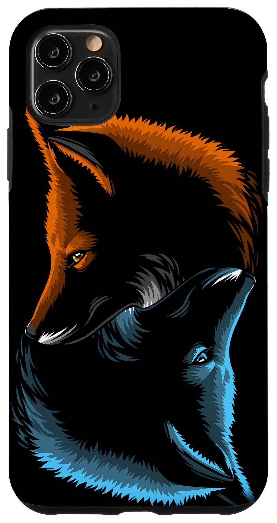 iPhone 11 Pro Max Case with Yin Yang Fox Design - Durable Protective Cover for iPhone 11 Pro Max - Perfect for Daily Use, Travel & Gift Giving