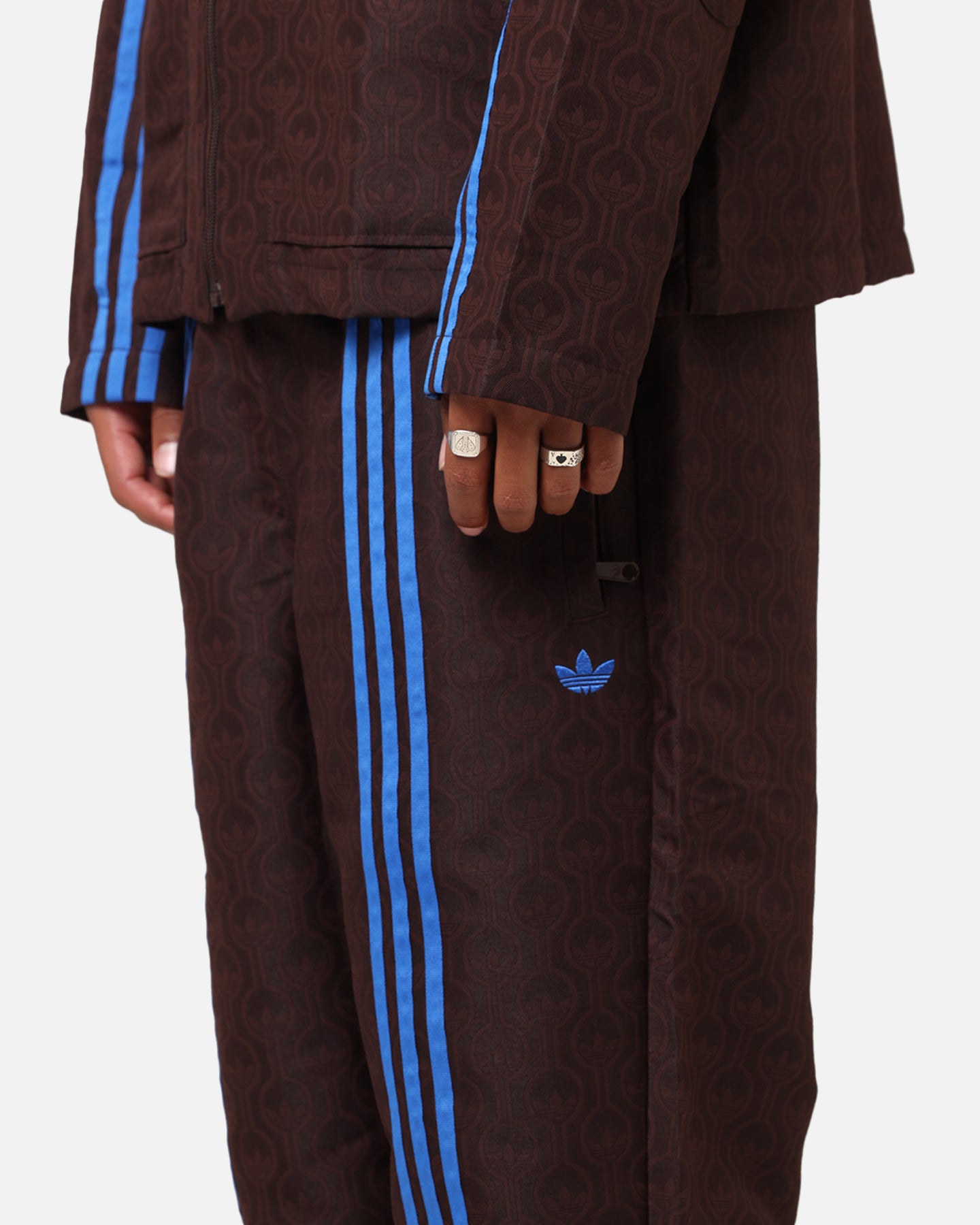 Adidas Originals 70's Club Vintage Track Pants for Men - Retro Brown Joggers | Casual Streetwear & Gym Workout Pants