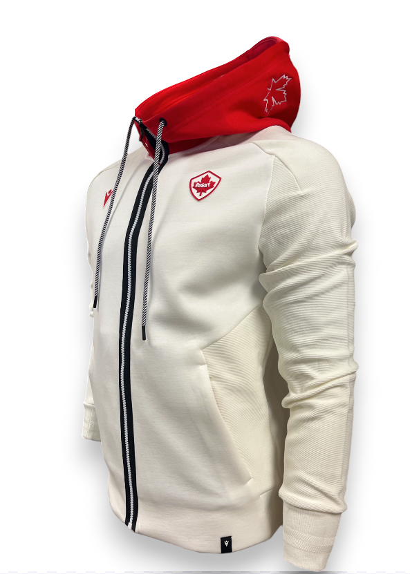 New Canada Athleisure Full Zip Hoodie for Men & Women - Comfortable Casual Wear for Gym, Running, and Outdoor Activities