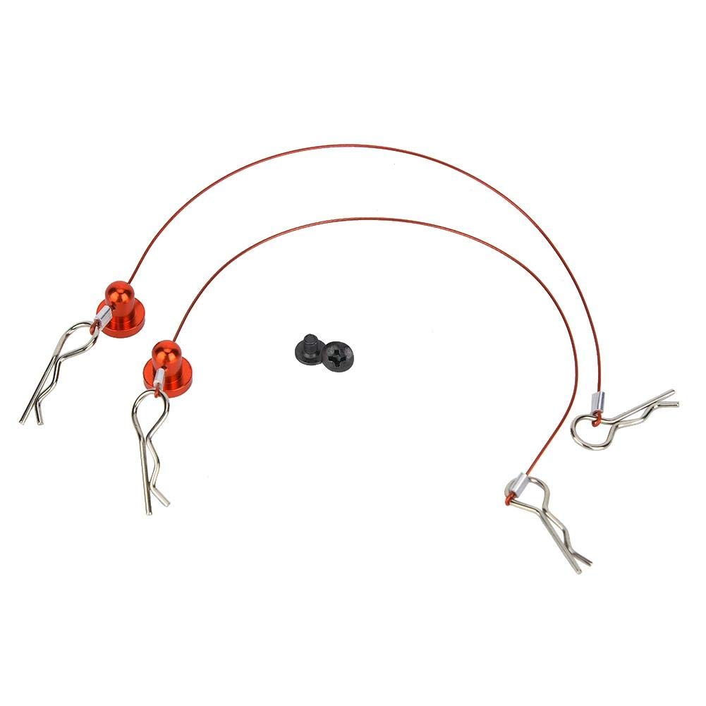 V GEBY 1/10 RC Car Body Shell Clip Pins - Red Automotive Fasteners for RC Vehicle Body Panels | Perfect for Off-Road Racing and RC Car Maintenance