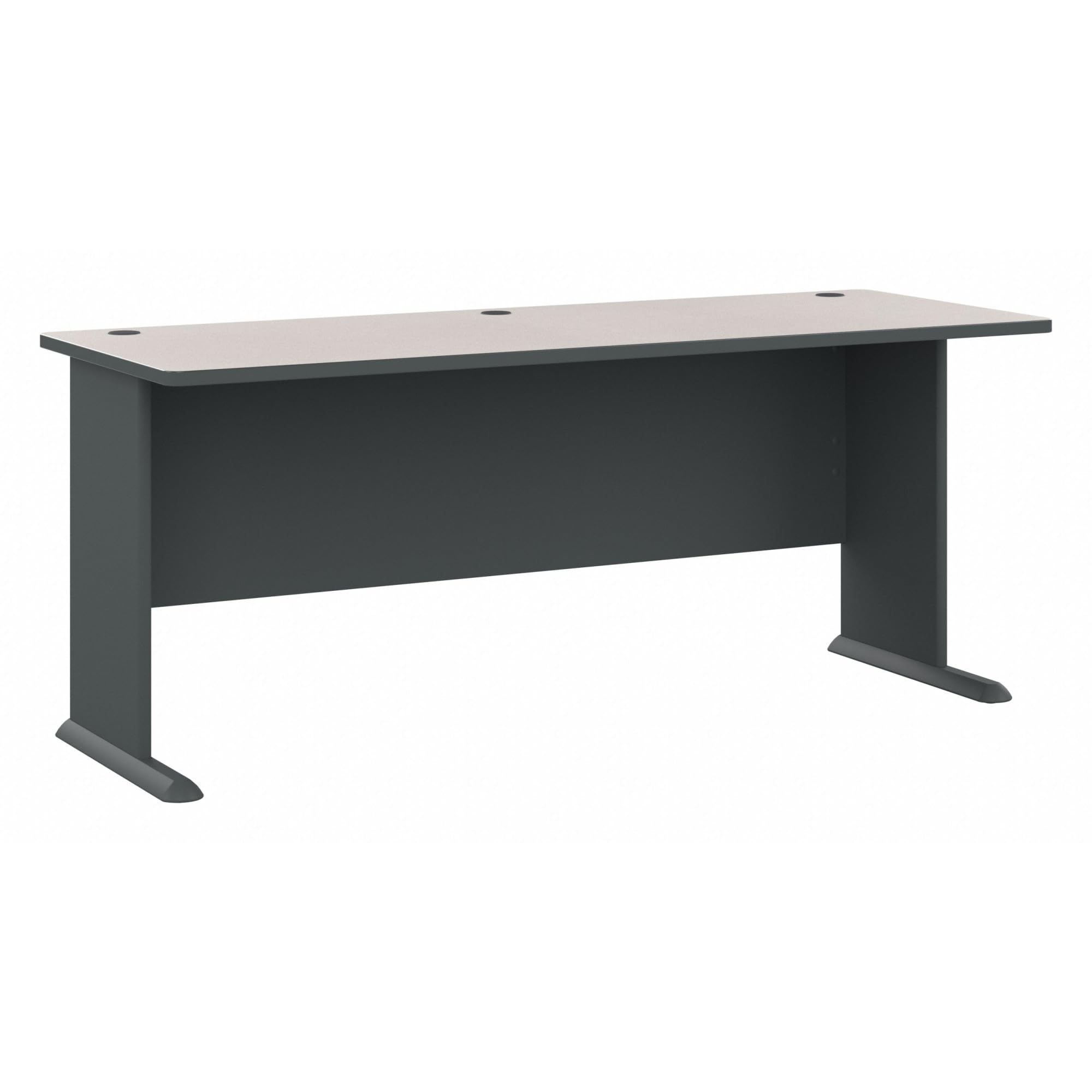 Bush Business Furniture Series A 72W Office Desk - Slate & White Spectrum Finish | Modern Workstation for Home Office, Study Room & Corporate Spaces