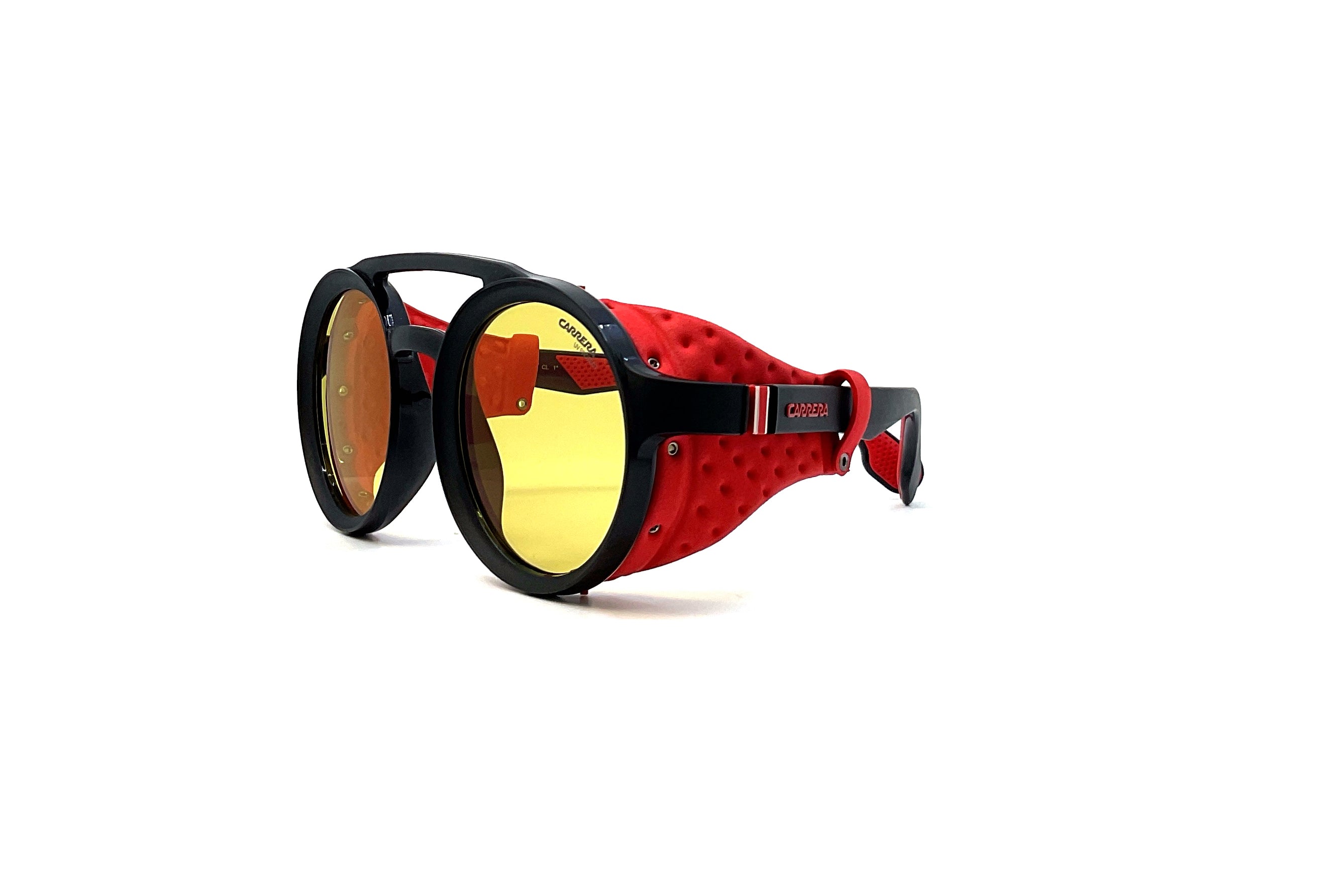 Carrera 5046/S Sunglasses - Black & Red Aviator Style for Men & Women - UV Protection, Fashion Eyewear for Driving, Outdoor Sports & Travel