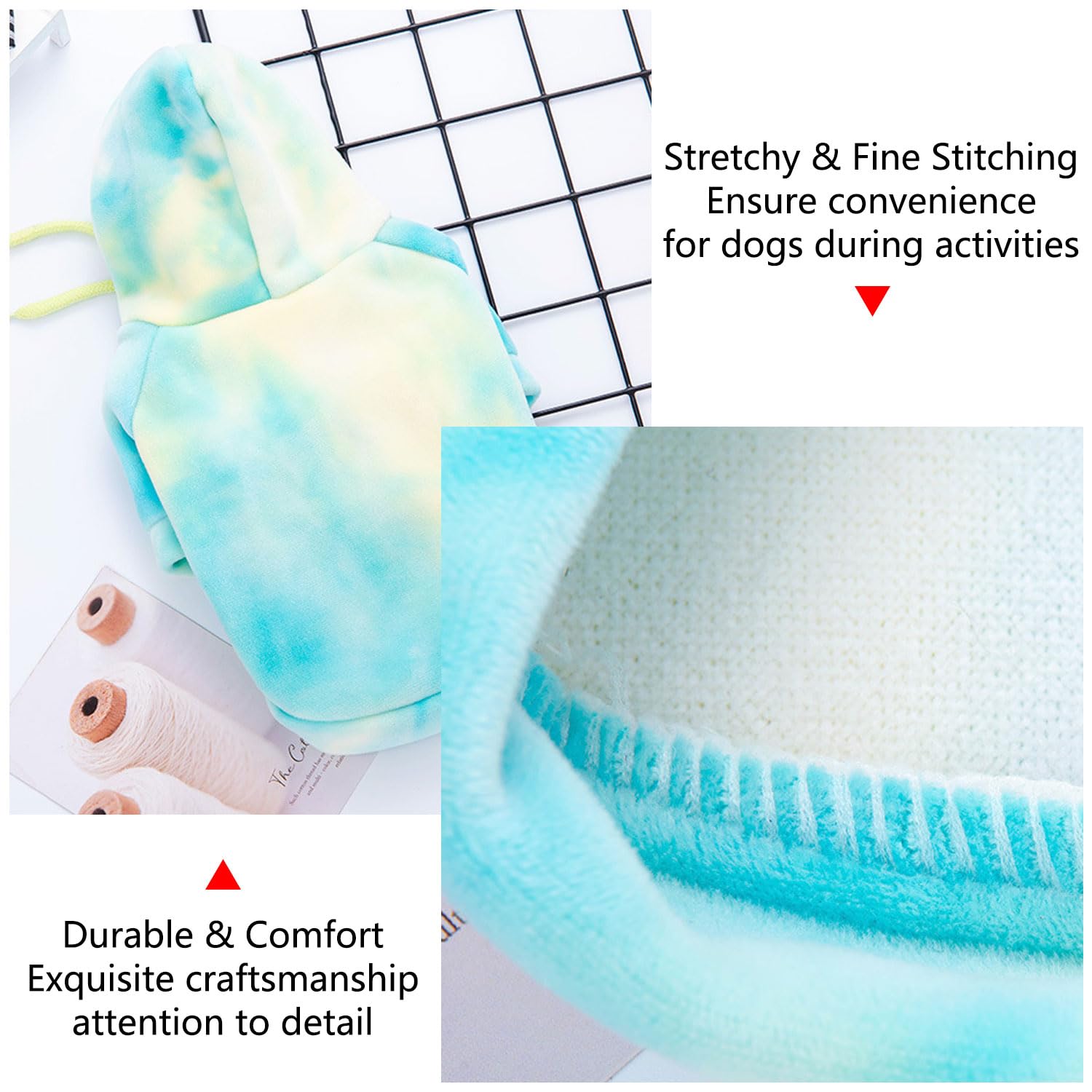 Chihuahua Clothes - Soft & Breathable Fleece Dog Hoodie for Small Dogs | Comfortable Dog Sweater for Small & Medium Breeds | Premium Quality Calming Fleece Interior | Perfect for Outdoor Walks & Winter Adventures