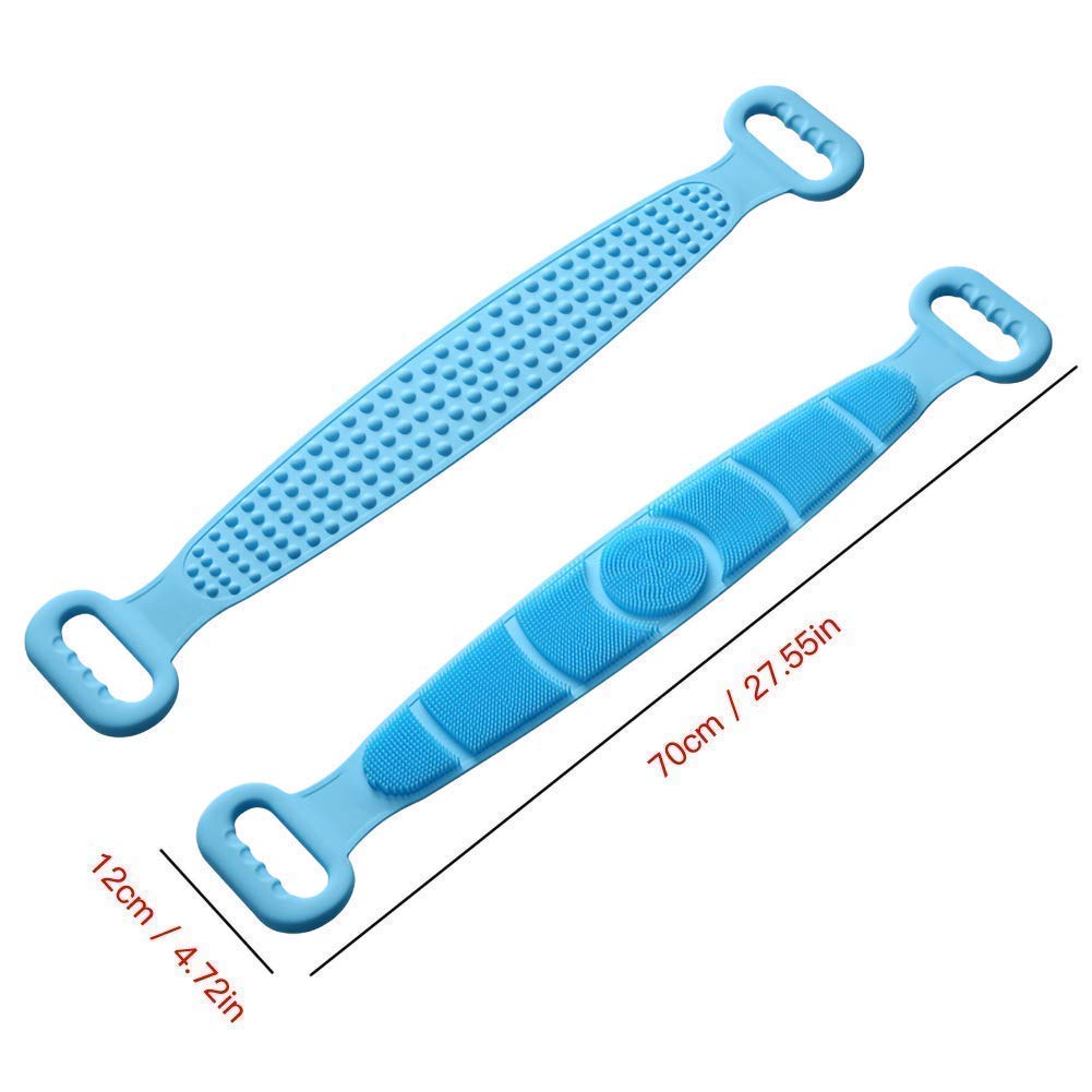 Premium Silicone Body Scrubber for Dead Skin Removal - Exfoliating Bath Brush for Men & Women - Ideal for Shower, Spa and Daily Skincare Routine