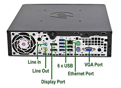 Refurbished HP 8300 USFF Desktop Computer - Intel Core i5 3.2GHz, 8GB RAM, 500GB HDD, WiFi, Bluetooth, 1080p Webcam, Wireless Keyboard & Mouse, 19