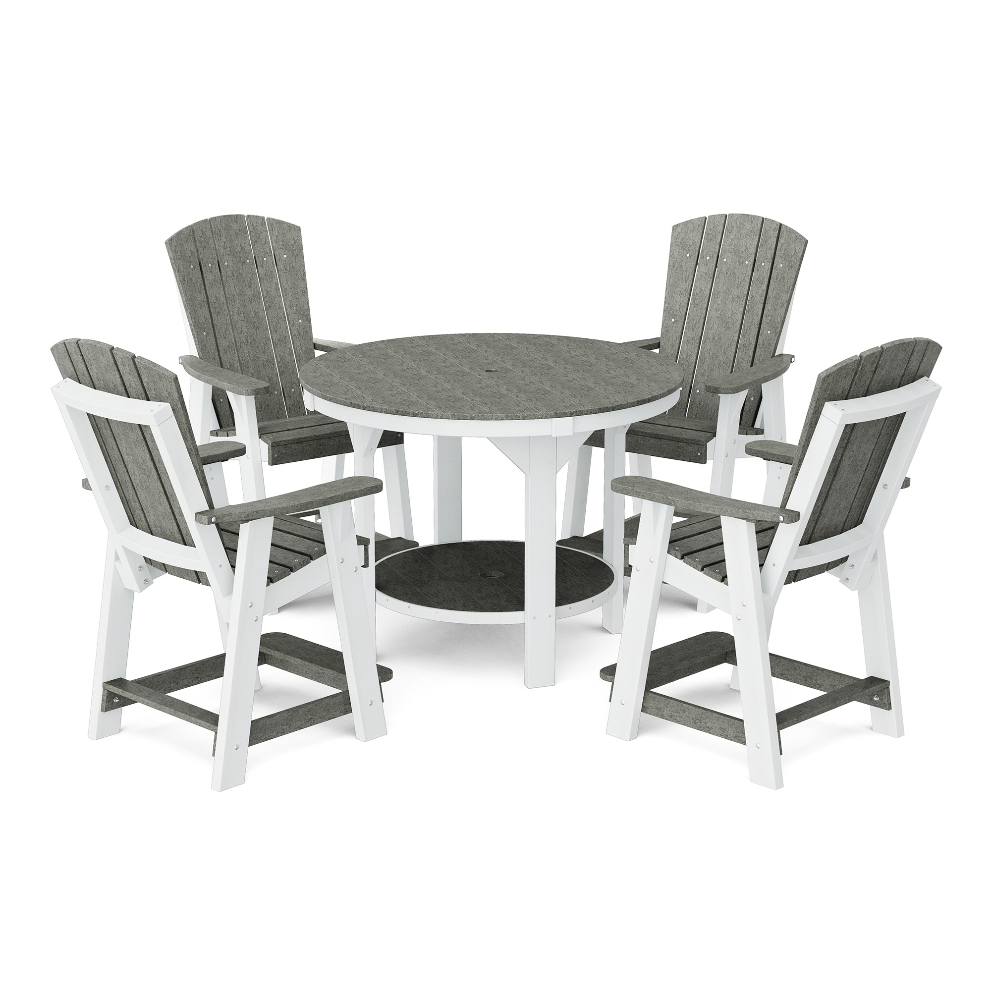 Heritage 5-Piece 48-Inch Pub Counter Height Dining Set - Perfect for Kitchen Islands, Breakfast Bars & Small Space Entertaining