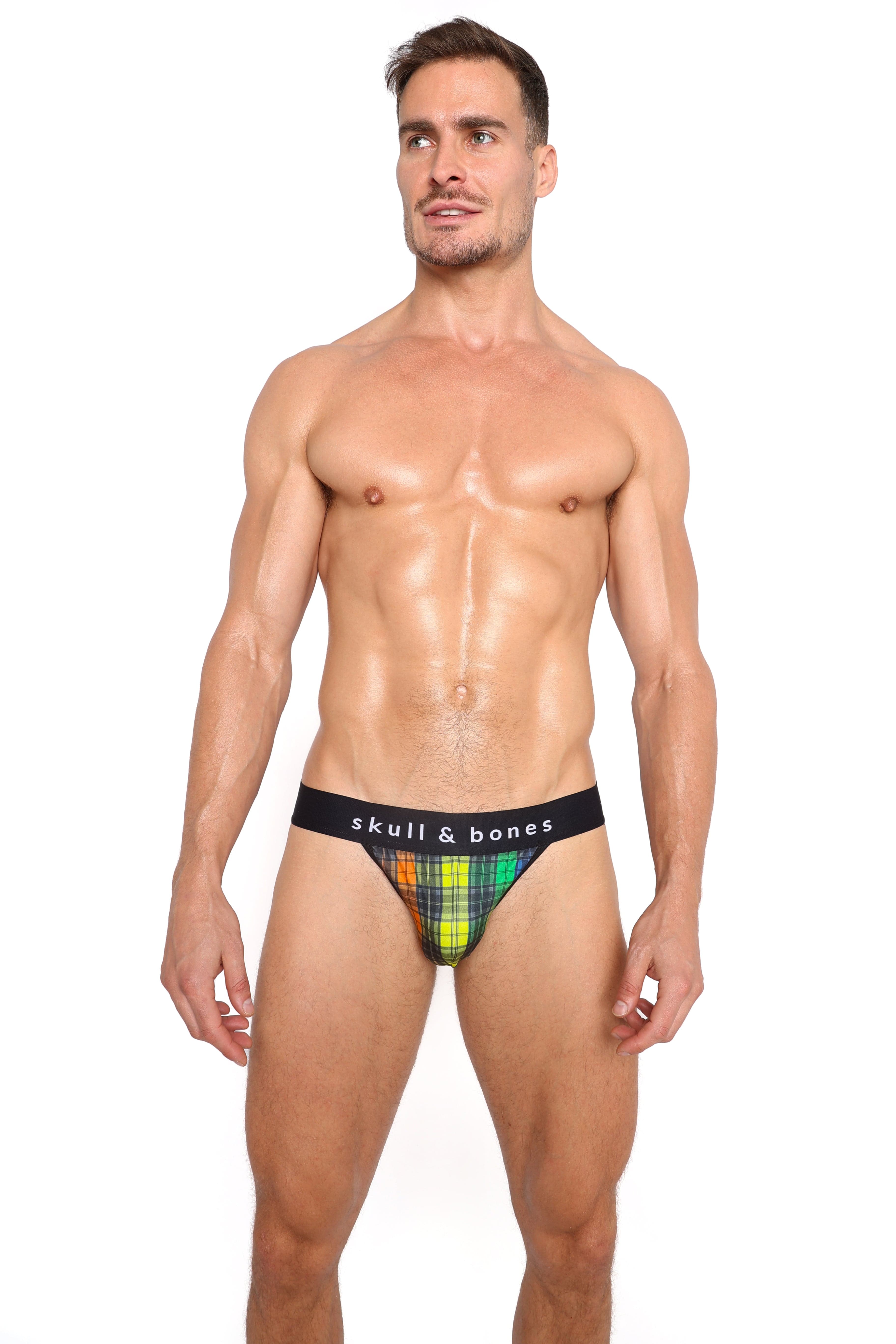 Rainbow Tartan Plaid Sport Briefs - Comfortable & Breathable Underwear for Men - Perfect for Gym, Running & Everyday Wear