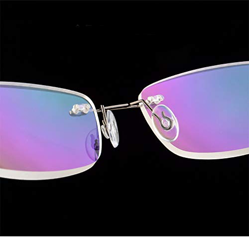 Rimless Myopia Glasses for Men & Women - Fashionable Distance Spectacles (-0.50 to -6.00 Strength) | Lightweight Nearsighted Eyewear for Work, Reading & Daily Use