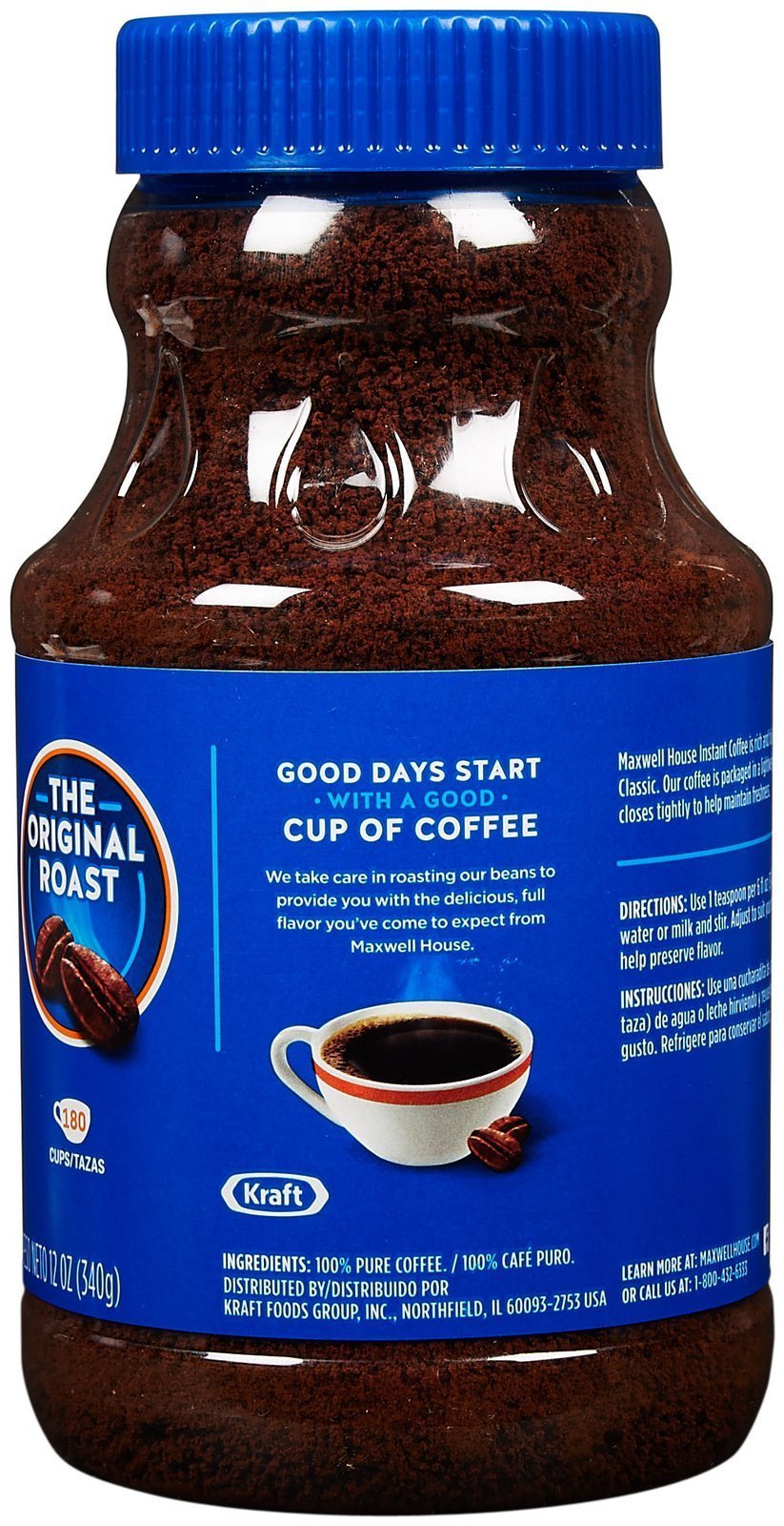 Maxwell House Instant Coffee 12oz - Perfect for Home & Office