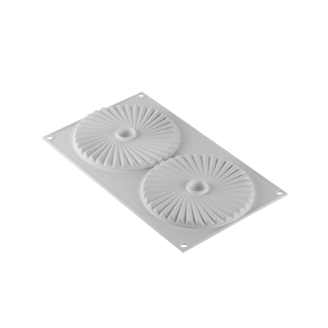100 Pcs Plisse Silicone Molds with 2 Indents - Perfect for Baking, Candy Making, Soap & Candle Crafting