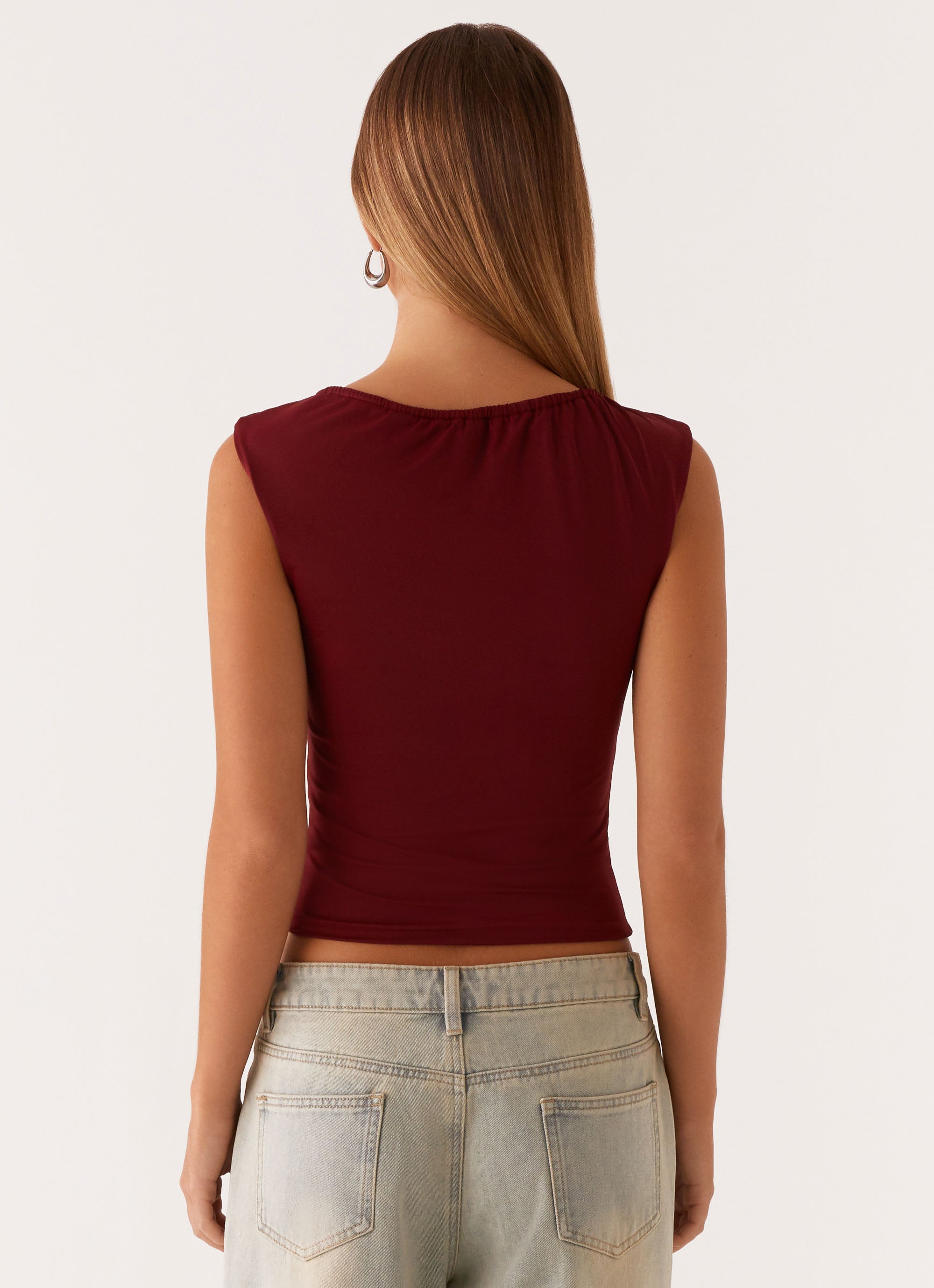 Darlee Women's Mulberry Sleeveless Tank Top - Soft Stretchy Casual Summer Shirt for Gym, Yoga, and Everyday Wear