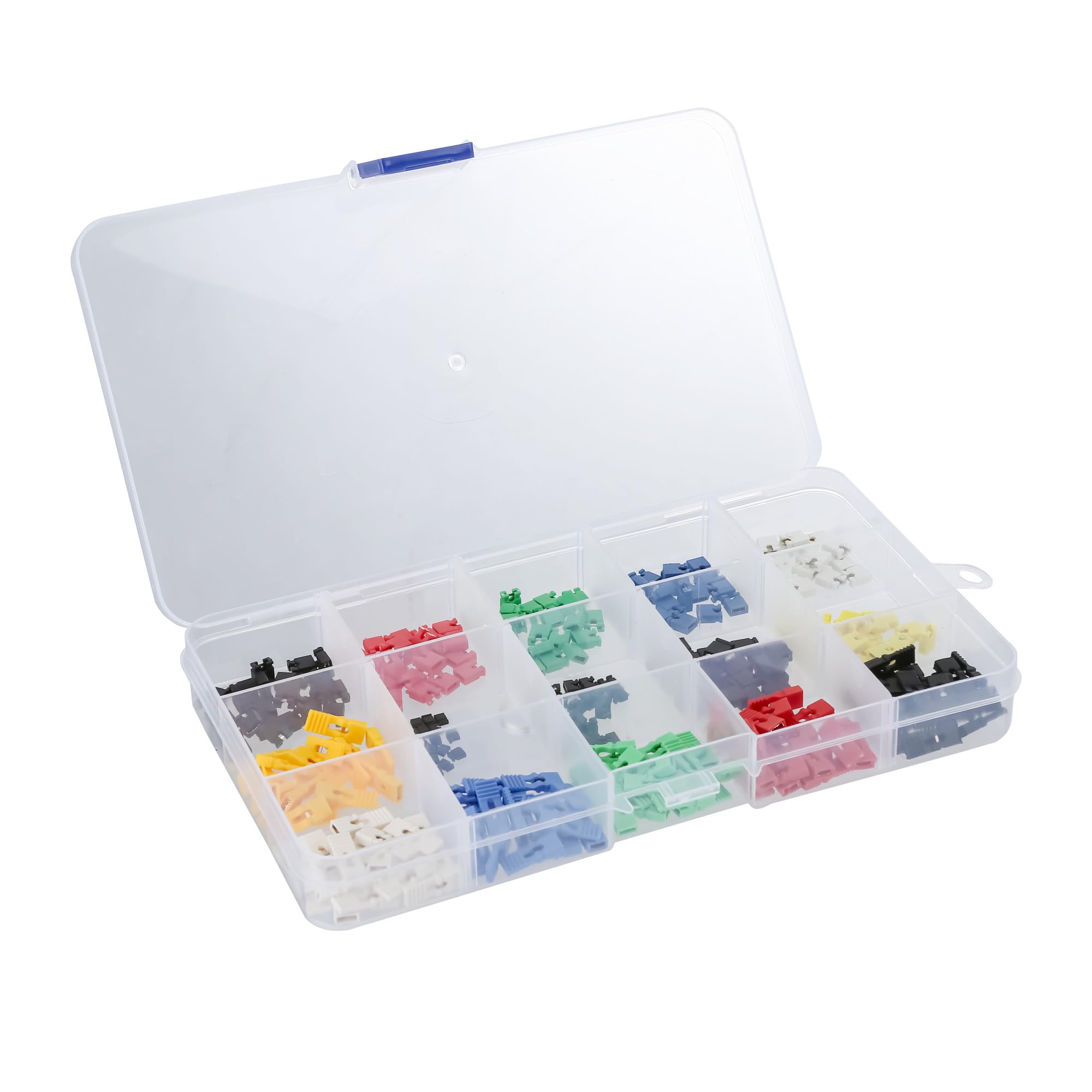 300pcs Mixed Jumper Caps Kit - 2.54mm/2.0mm/1.27mm Pin Headers for Arduino, Raspberry Pi, PCB & Circuit Boards - Durable Shunt Connectors for Short Circuit Protection - Perfect for DIY Electronics, Prototyping and Hardware Projects