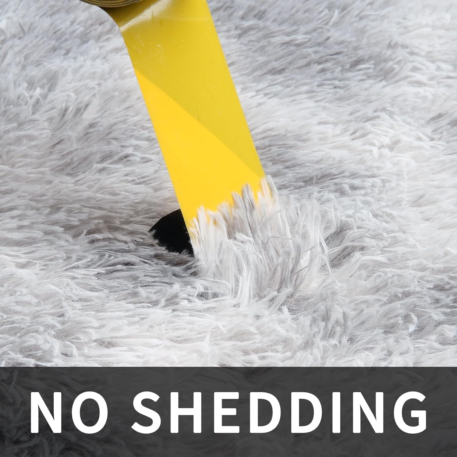 9x12 Sour Lemon Shag Area Rug - Ultra Soft Plush Furry Living Room Carpet | Machine Washable Non-Slip Large Rug for Bedroom, Kids Room & Home Decor | Perfect for Cozy Spaces, Dorm Rooms & Nursery Flooring