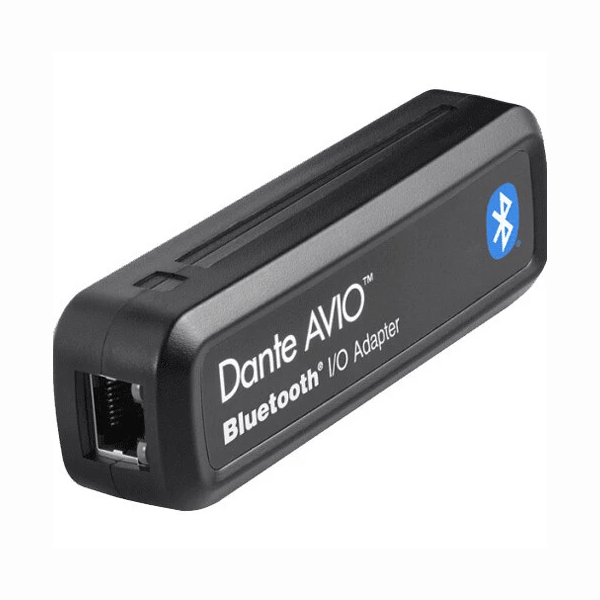 Dante AVIO 2x1 Bluetooth Audio Adapter - Wireless Audio Converter for Home Theater & Studio Setup - Perfect for Streaming, Gaming, and Professional Audio Applications