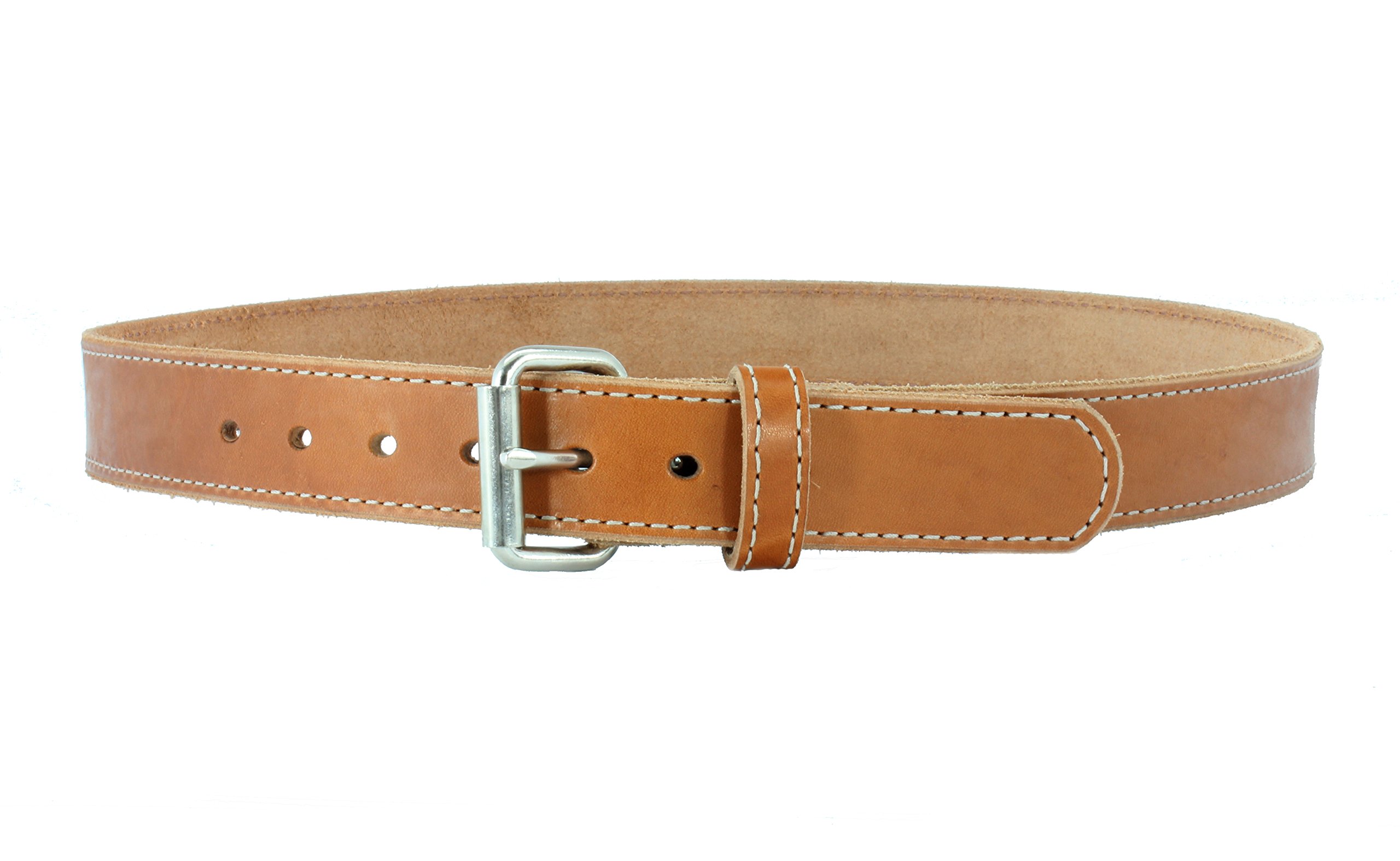 Daltech Force® Roughcut® Concealed Carry CCW Gun Belt - 15-17 oz Full Grain Natural Leather Belt for Men | Durable EDC Belt for Firearm Enthusiasts & Everyday Carry | Perfect for Hunting, Shooting Range & Outdoor Activities