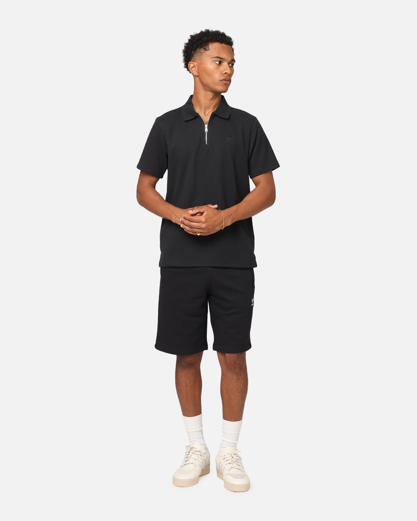 Adidas Essentials Waffle Polo T-Shirt for Men - Black Cotton Short Sleeve Casual Shirt - Perfect for Gym, Workout, and Everyday Wear