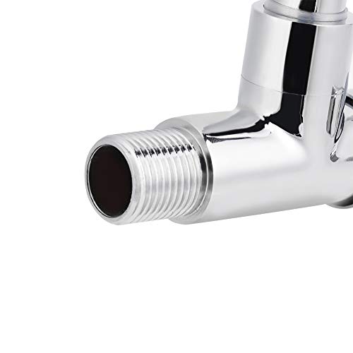 Stainless Steel Wall Mount Kitchen Faucet with Pull Down Sprayer - 9.8 Inch Silver Cold Water Tap for Sink Basin - Perfect for Small Kitchens, RV, Tiny Homes & Outdoor Use