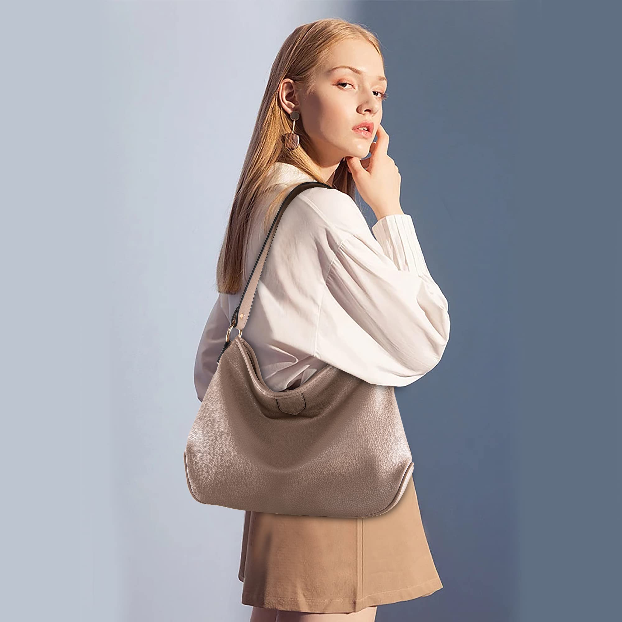Montana West Soft Hobo Bags for Women - Stylish Leather Shoulder Purse & Handbag Satchel - Perfect for Work, Travel & Everyday Use
