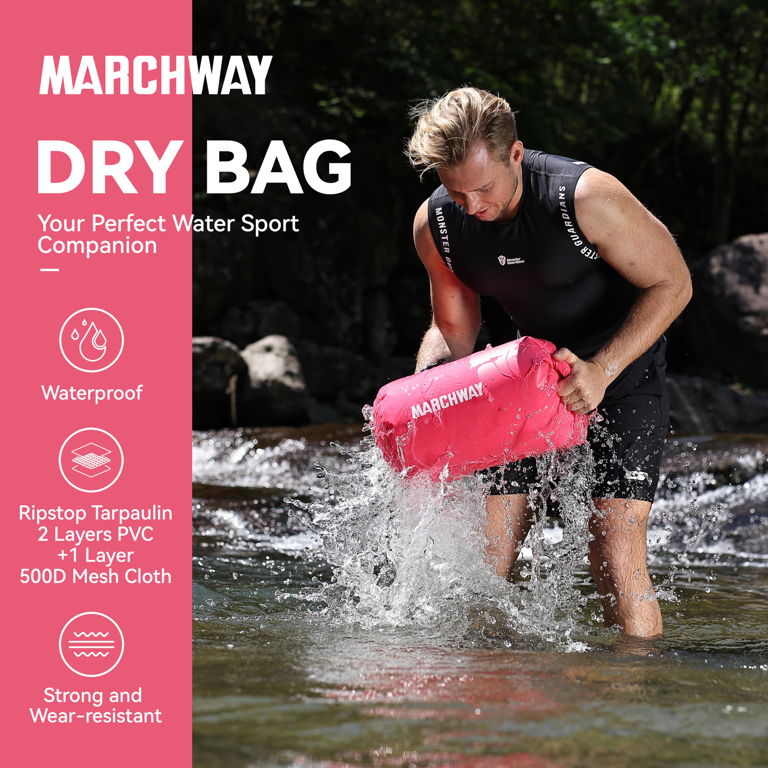 Waterproof Dry Bag Backpack 5L 10L 20L 30L 40L - Floating Roll Top Sack for Kayaking, Rafting, Boating, Swimming | Camping, Hiking, Beach & Fishing Gear Storage | Keep Essentials Dry in Water Sports & Outdoor Adventures