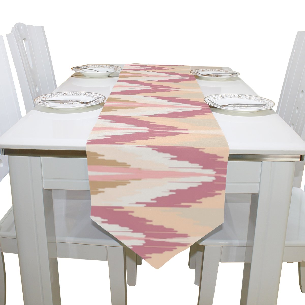 U Life Bohemian Stripe Pink Table Runner - 70