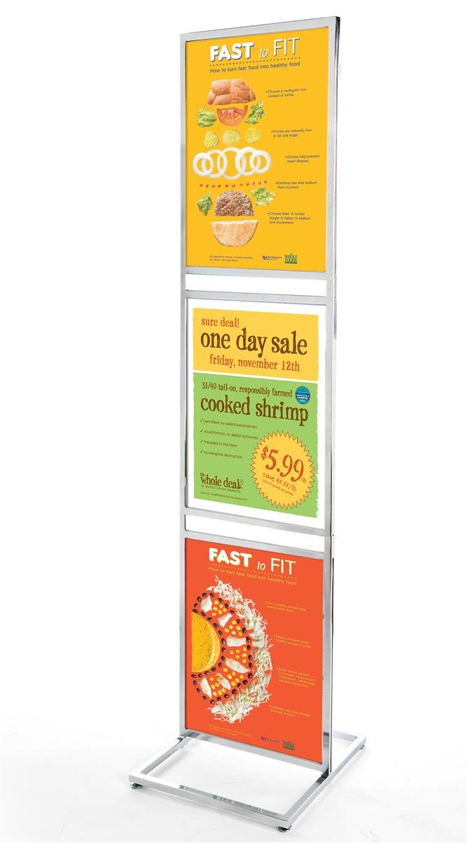 3 Double Sided 22x28 Inch Poster Board Stand - 87
