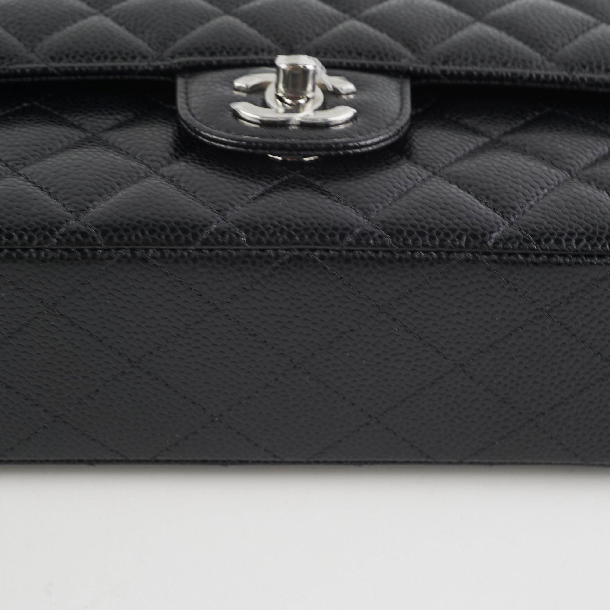 Chanel Medium Classic Flap Bag in Black Caviar Leather with Microchip - Timeless Luxury Handbag for Women, Perfect for Evening Events, Date Nights & Special Occasions
