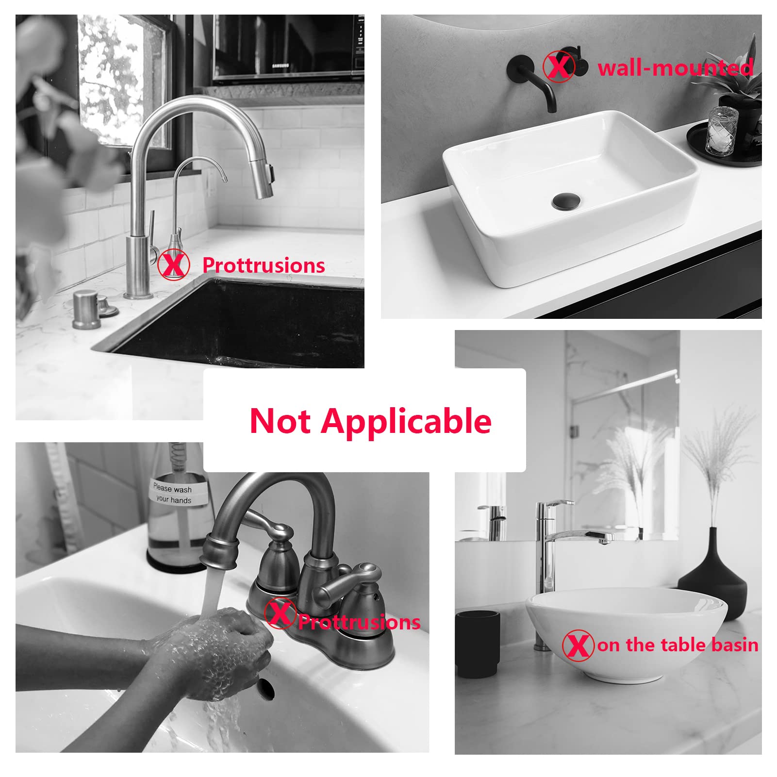 Silicone Sink Splash Guard & Sponge Holder - 17.7