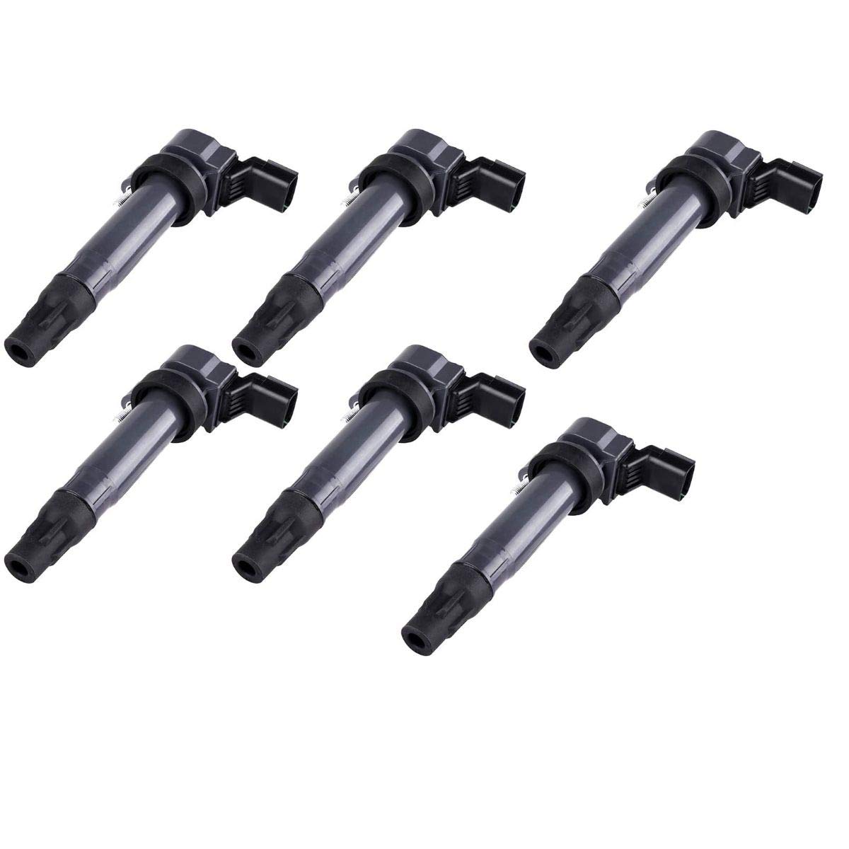 6 Pack Ignition Coil Replacement for Chevrolet Spark 1.2L 4-Cylinder 2012-2015 - UF725 - Perfect for Engine Misfire Repair & Performance Upgrade