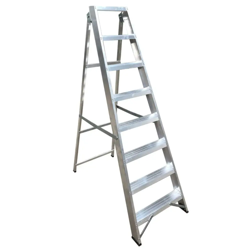Climb It Aluminum Swingback Stepladder - Lightweight Folding Ladder for Home, Garage & Workshop Use