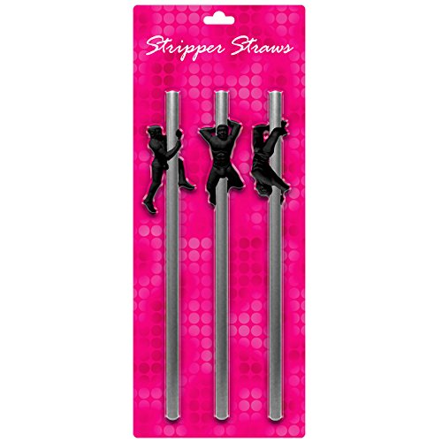 Funny Male Stripper Straws - Novelty Drinking Straws for Bachelorette Parties, Girls Night Out & Adult Themed Events