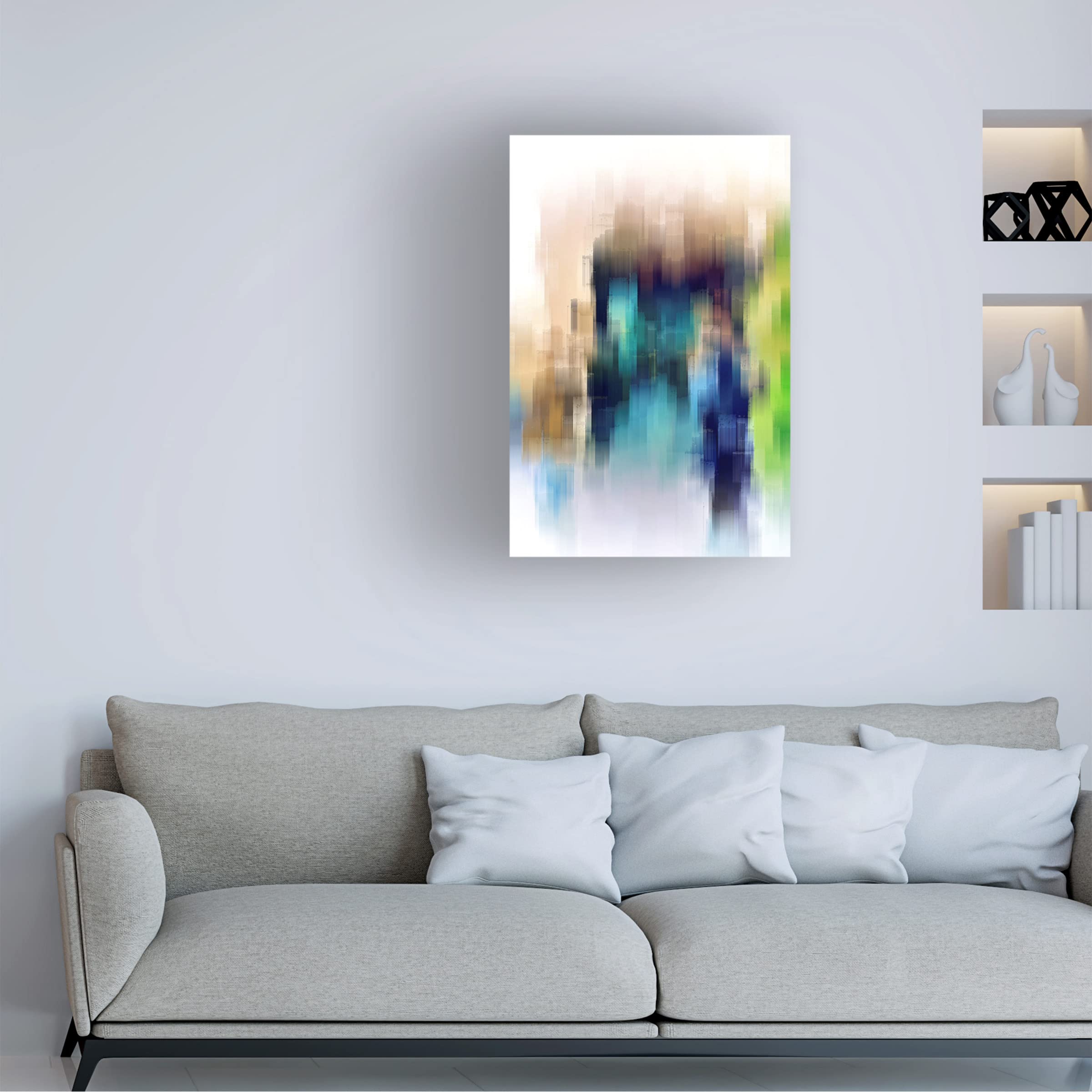 David Manlove 'The Bystander' Canvas Wall Art Print - Modern Abstract Painting for Living Room, Bedroom & Office Decor | Trademark Fine Art Collection