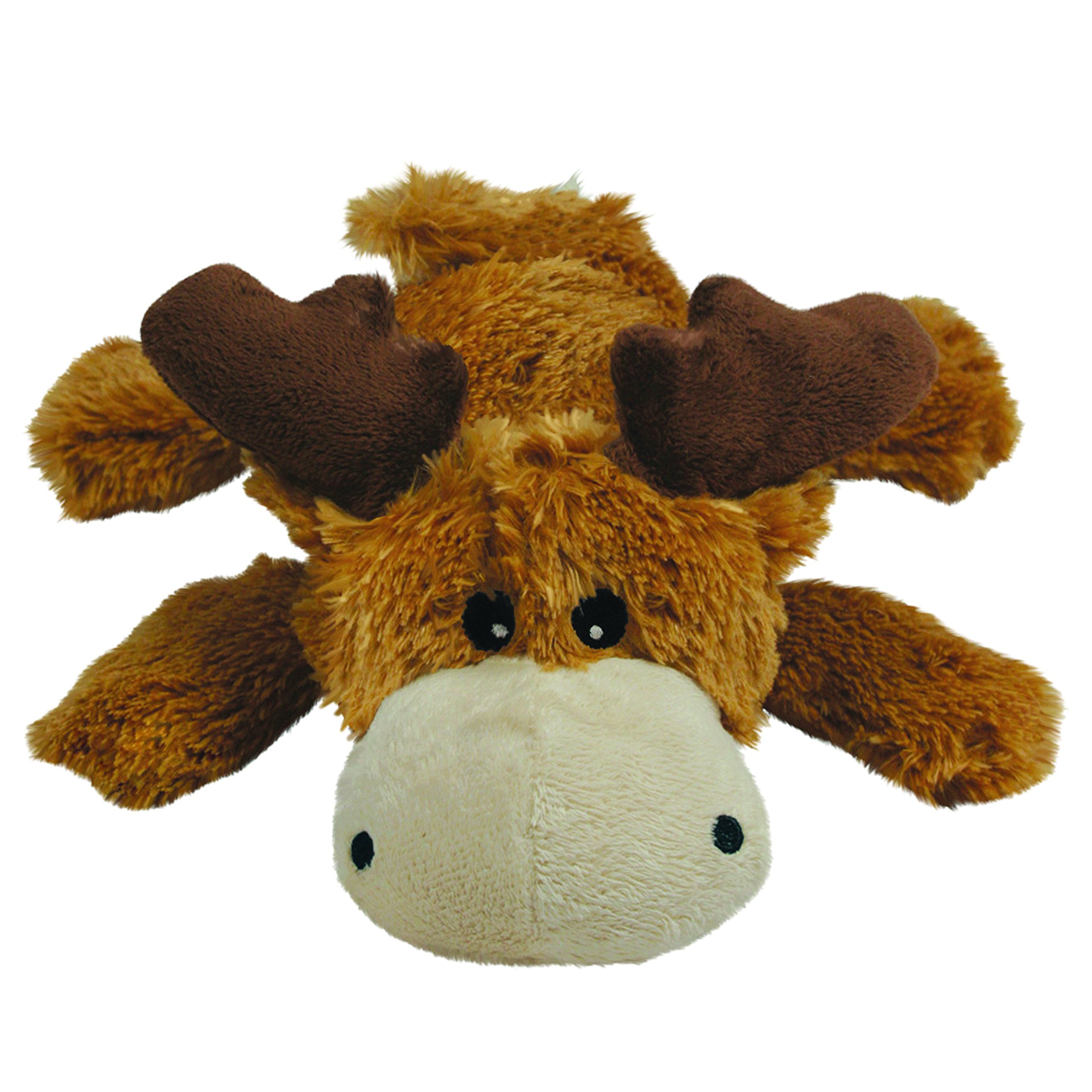 KONG Cozie Marvin Moose Plush Squeaky Dog Toy for Small Dogs - Soft Cuddle Toy for Indoor Play & Comfort - Perfect for Teething, Snuggling, and Anxiety Relief