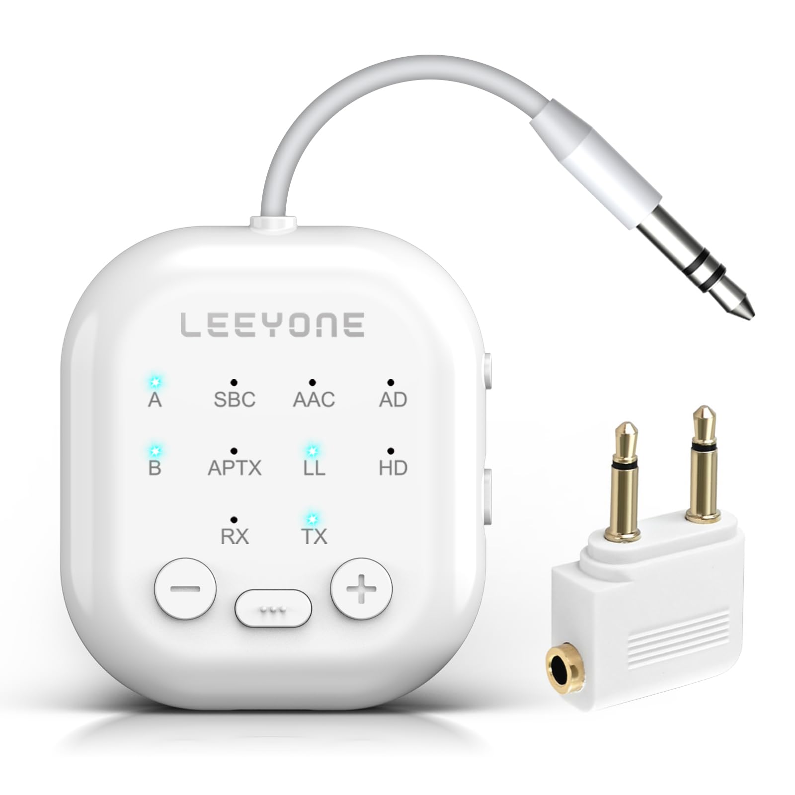 Bluetooth 5.4 Transmitter & Receiver 2-in-1 - Wireless Audio Adapter for Airplane, TV, PC, Nintendo Switch | Low Latency, Dual Pairing for AirPods & Headphones | Bluetooth Audio Receiver for Car & Home Stereo System | Perfect for Travel, Gaming & Home Entertainment