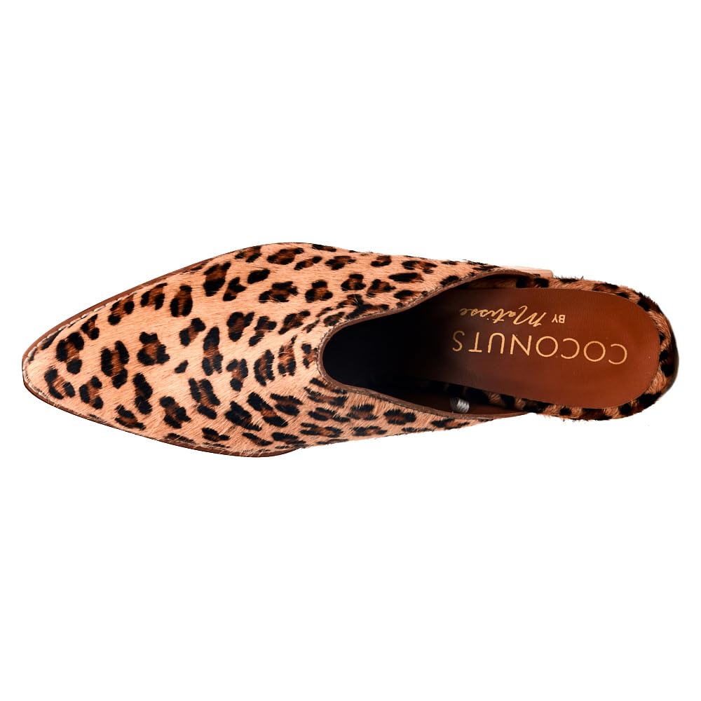 Coconuts by Matisse Women's Camelot Leopard Print Slip-On Mules - Brown Mid Heel 2-3
