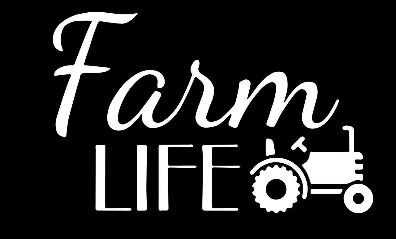 2 Pack Farm Life Vinyl Decal Stickers - 5.5