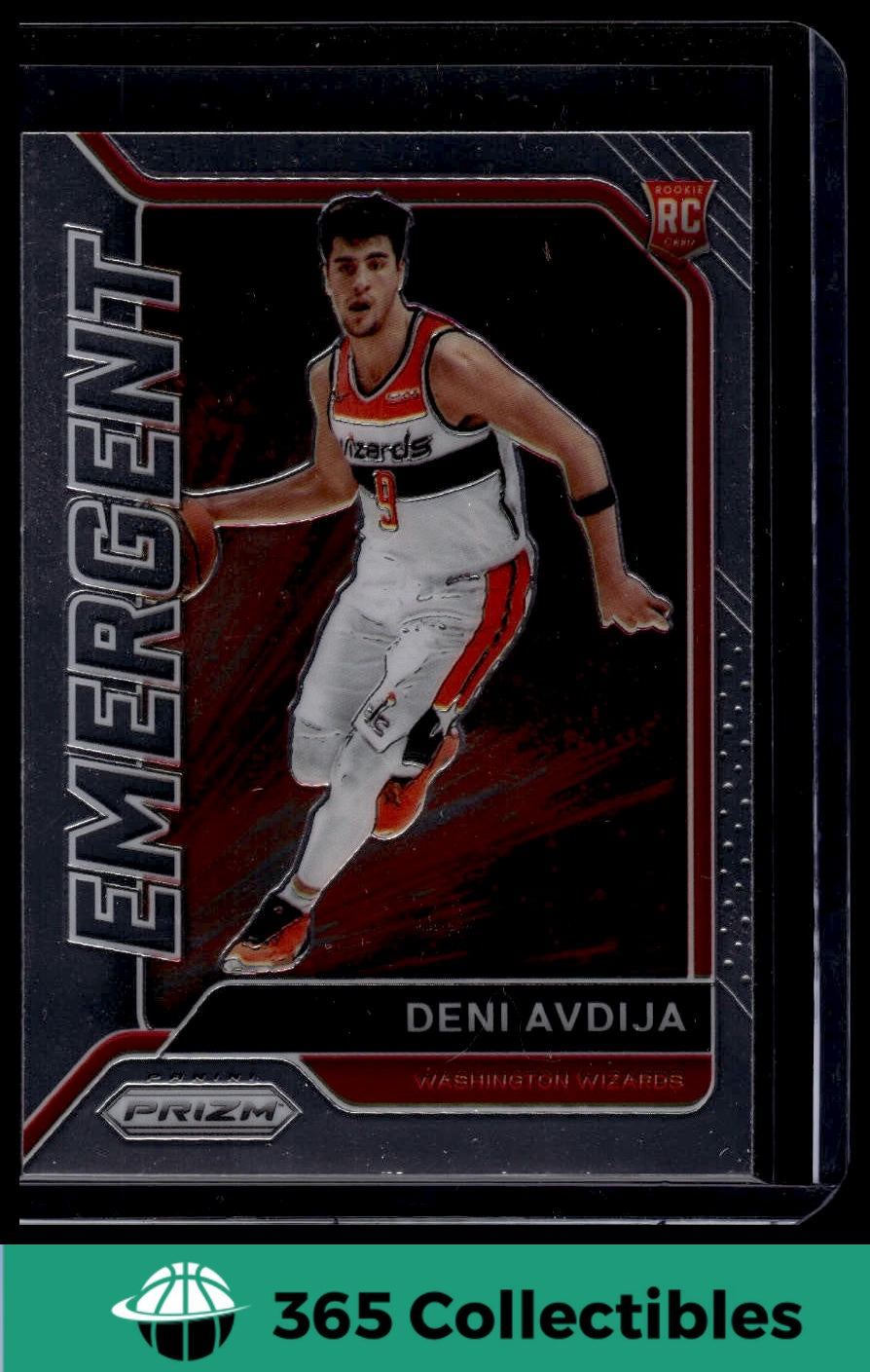 2020-2021 Panini Prizm Deni Avdija #27 Emergent Rookie Card - NBA Washington Wizards Collectible - Perfect for Basketball Memorabilia Collections & Fantasy Sports Fans