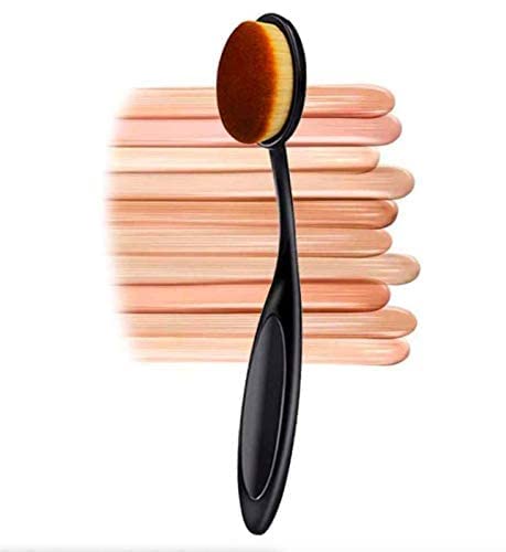Zirak Oval Foundation Brush - Toothbrush Shape Concealer Makeup Brush for Flawless Base | Perfect for Liquid & Cream Foundations, Contouring & Blending