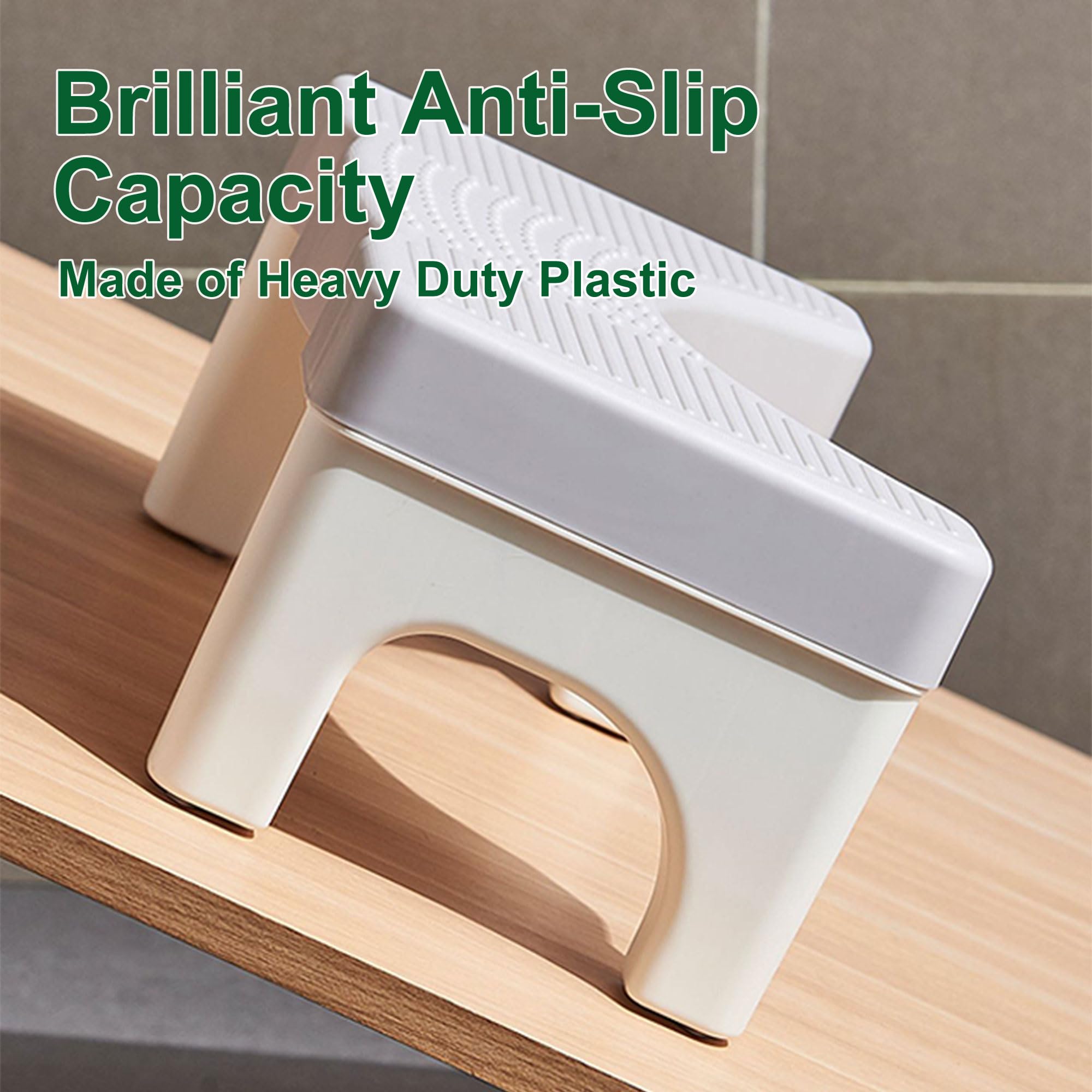 **Ergonomic Toilet Stool for Adults & Kids – Portable Non-Slip Squatting Stool with Patented Design, Improves Posture & Digestion – Perfect for Bathroom, Travel & Home Use**