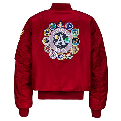 Alpha Industries Men's Apollo MA-1 Flight Jacket - Classic Bomber Jacket for Men, Water-Resistant & Lightweight - Perfect for Casual Wear, Outdoor Adventures & Aviation Enthusiasts